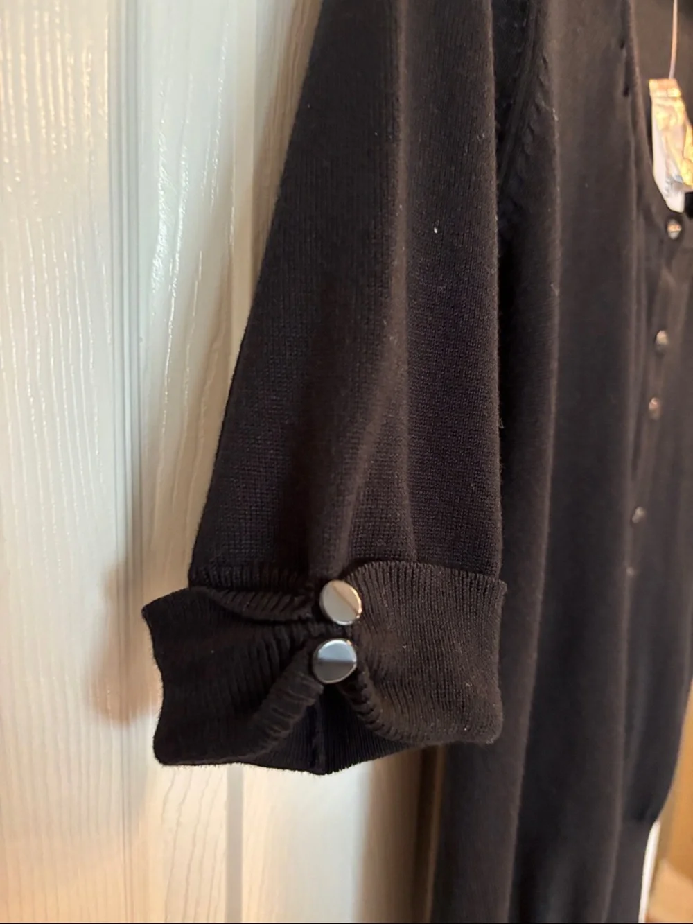 dressbarn Black Knit Cardigan - Picture 4 of 4